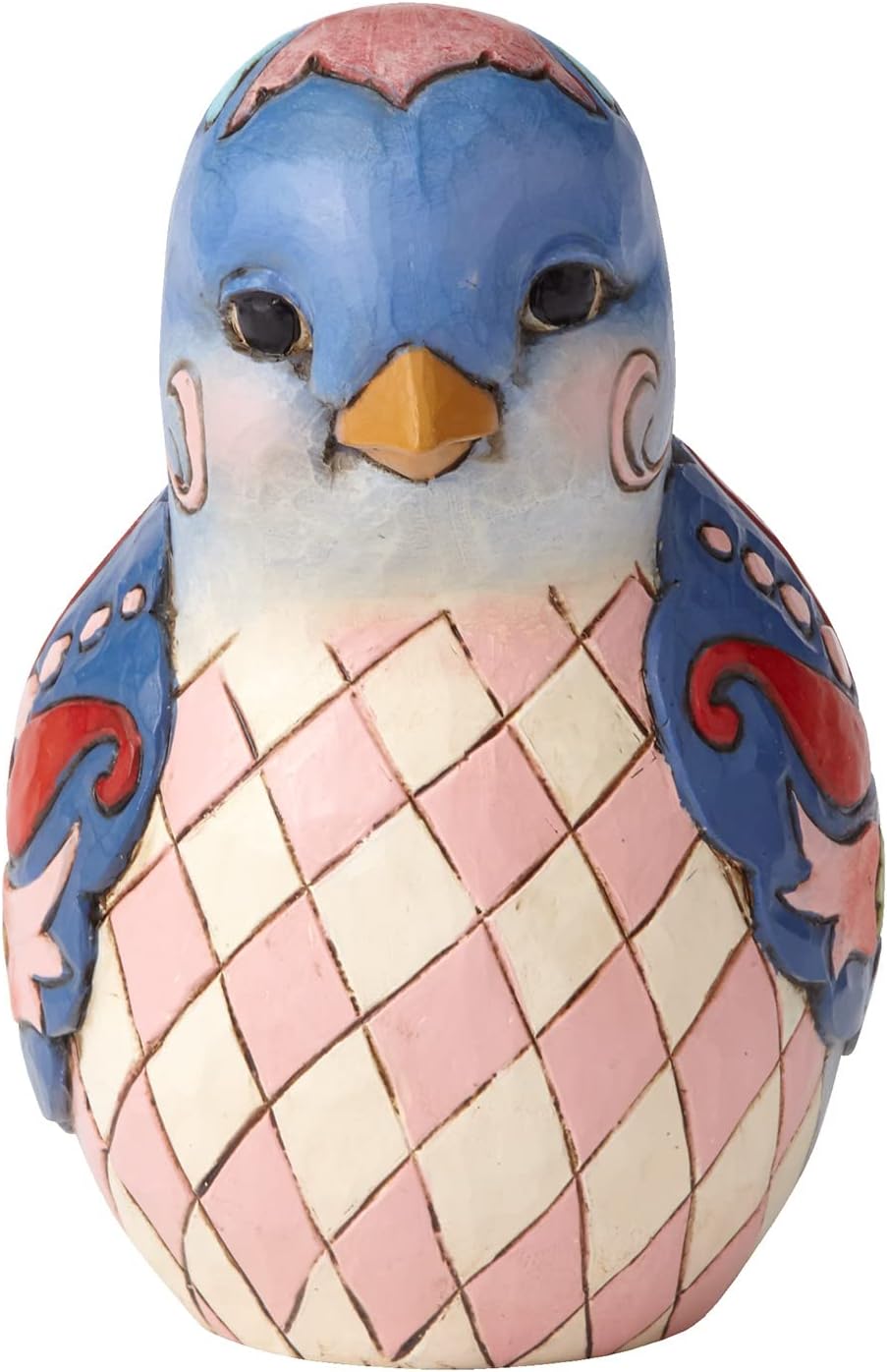 Enesco Jim Shore Heartwood Creek Bluebird of Happiness Floral Figurine, 4 Inch, Multicolor