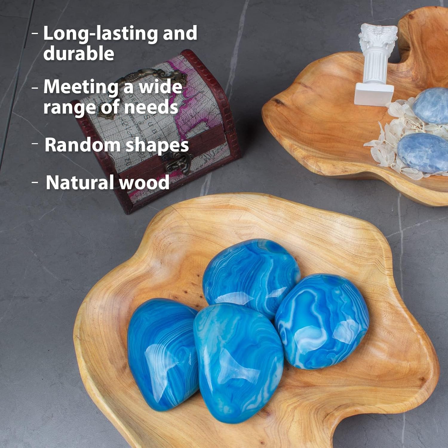 Natural Wood Fruit Bowl 11-13 inch, Unique Handmade Wood Serving Platter, Wood Fruit Snack Dish for Sandwich Bread Serving, Appetizer Display, Vintage Ring Dish, Hand Carved Artworks